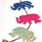 Upcycled Elephant Festive Decoration String Hanging Party Prop