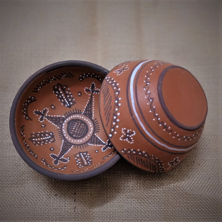 Kutch Painted Pottery Bowls (Set of 2)
