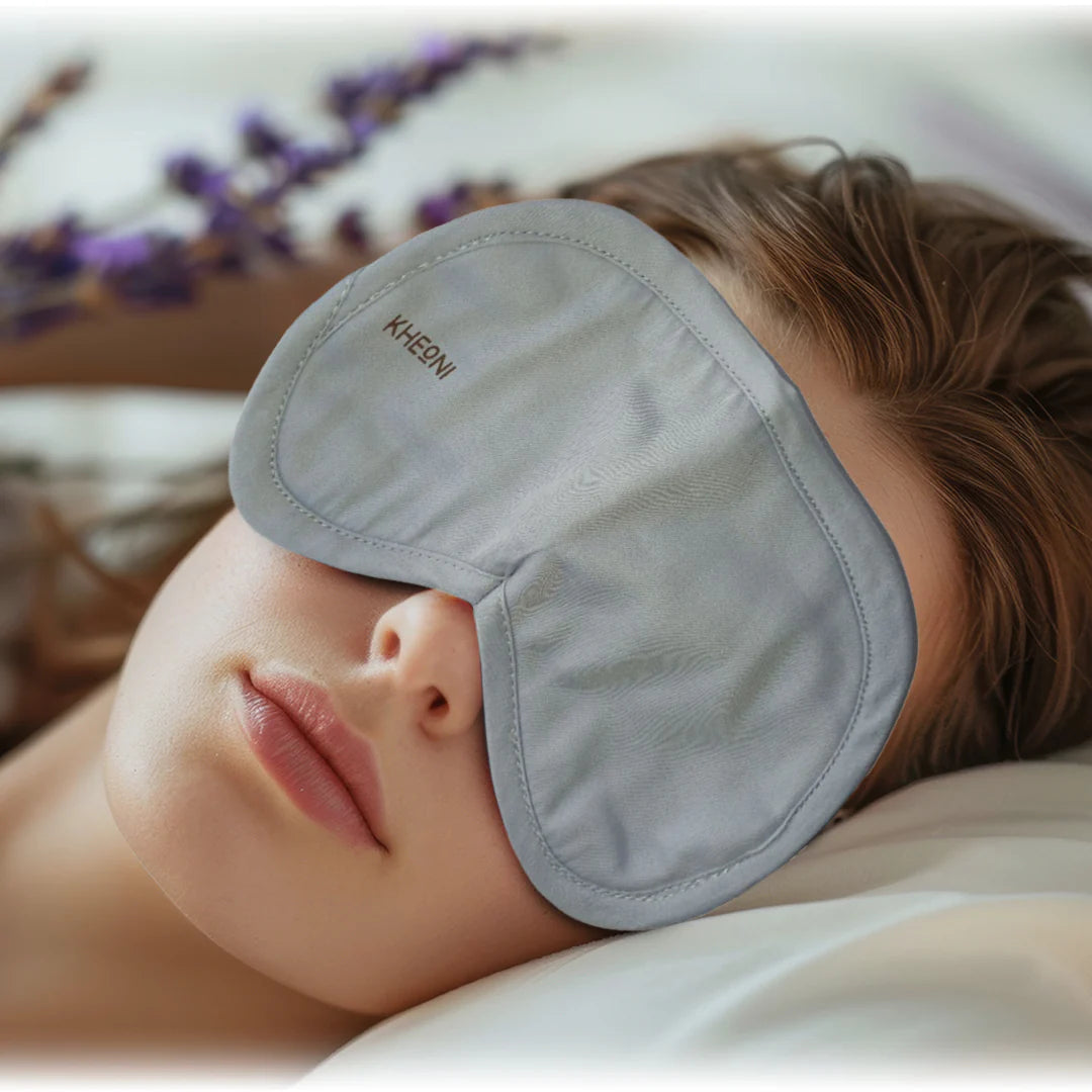 Organic Cotton Eye Mask | Light Blue | 25 G