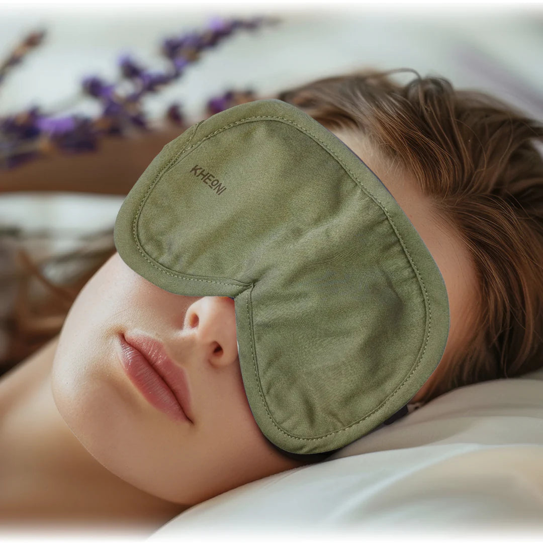Organic Cotton Eye Mask | Light Green | 25 G
