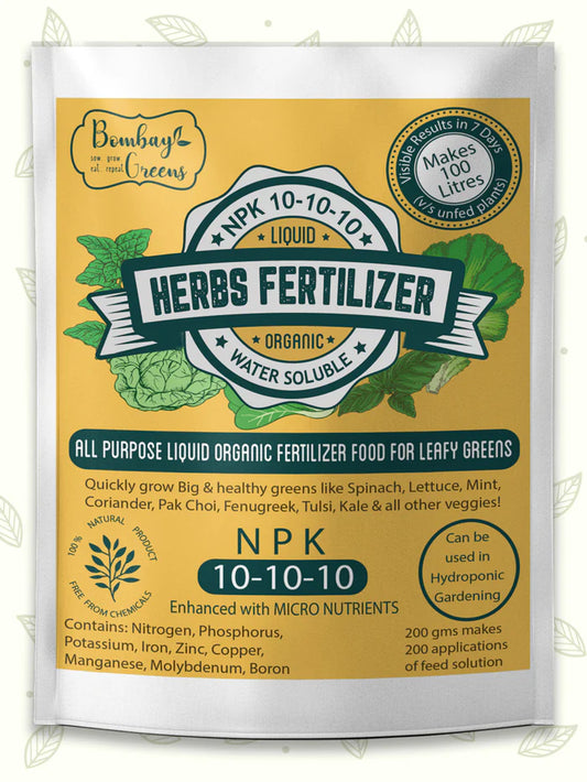 Liquid Organic Fertilizer for Herbs - NPK (10-10-10)