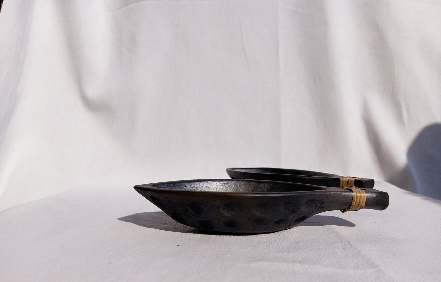 Longpi Black Pottery 'Matsya' Serving Bowl