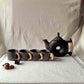 Longpi Black Pottery Teapot-Cups Set