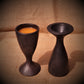 'Flute' Longpi Black Pottery Wine Glass