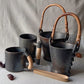 Longpi Black Pottery Ice Bucket Large
