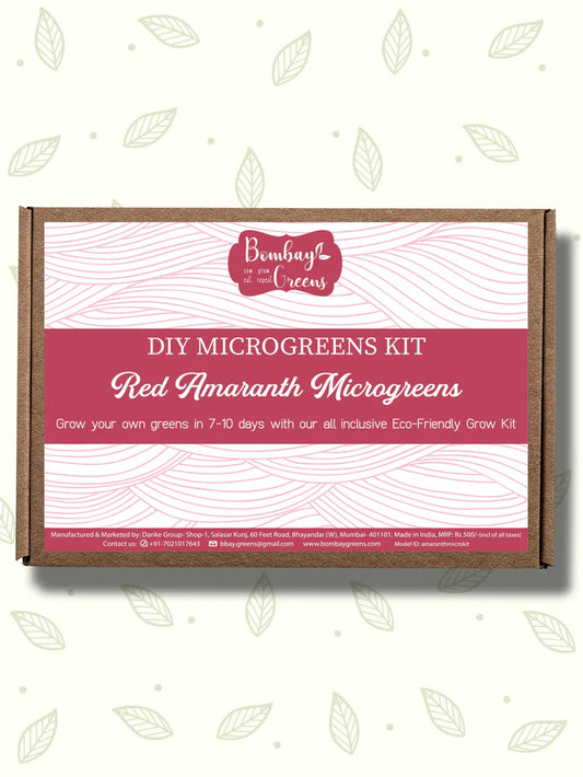 DIY Microgreens Eco-Friendly Kit - Red Amaranth