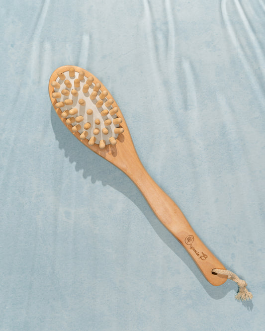 Organic B Cellulite Bristle Bath Brush | Bath Brush 2 In 1