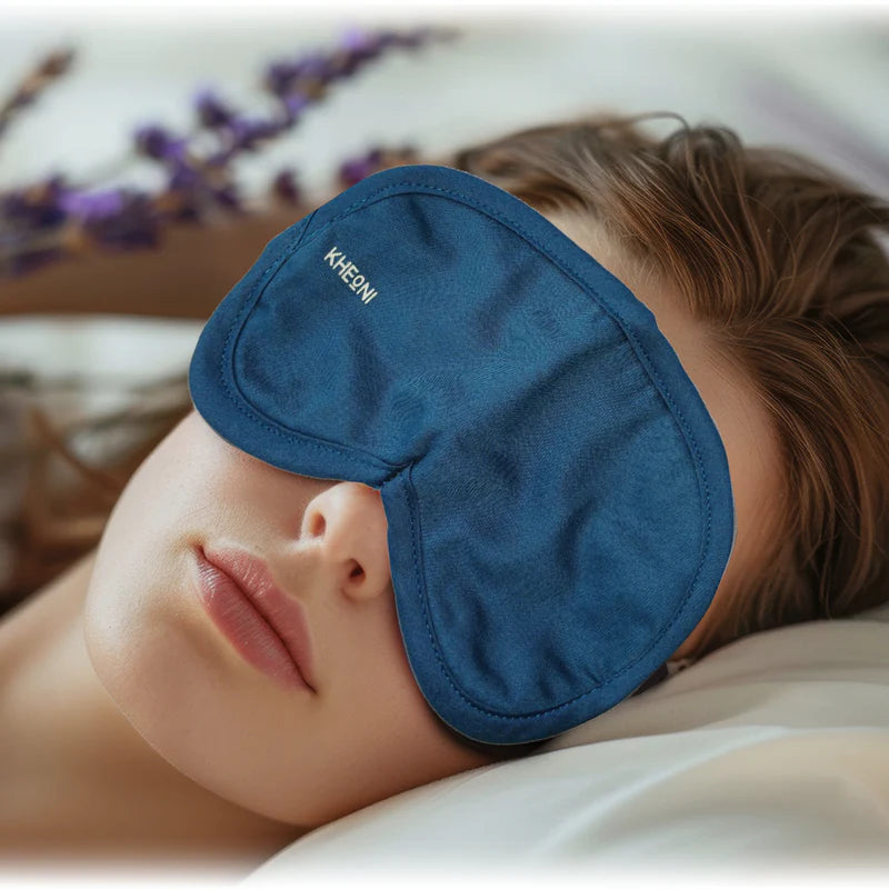 Organic Cotton Eye Mask | Ocean Blue | 25 G