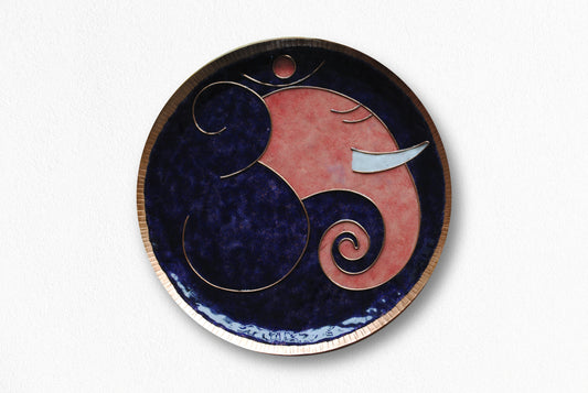 Omkara - Ganesha Wallplate (Violet)