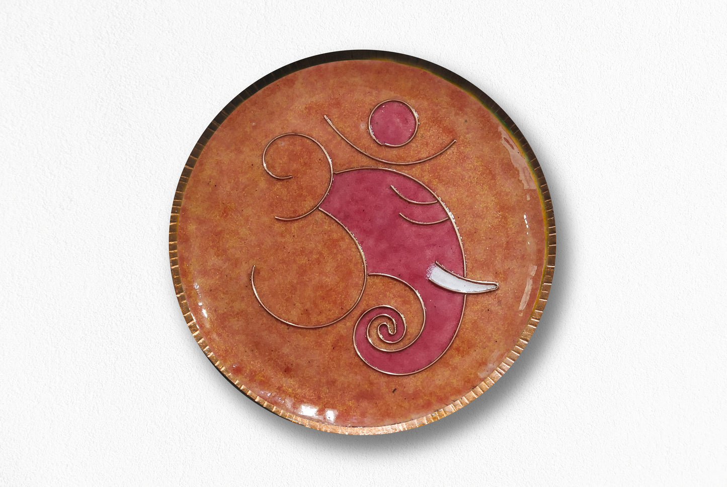 Omkara - Ganesha Wallplate (Yellow)