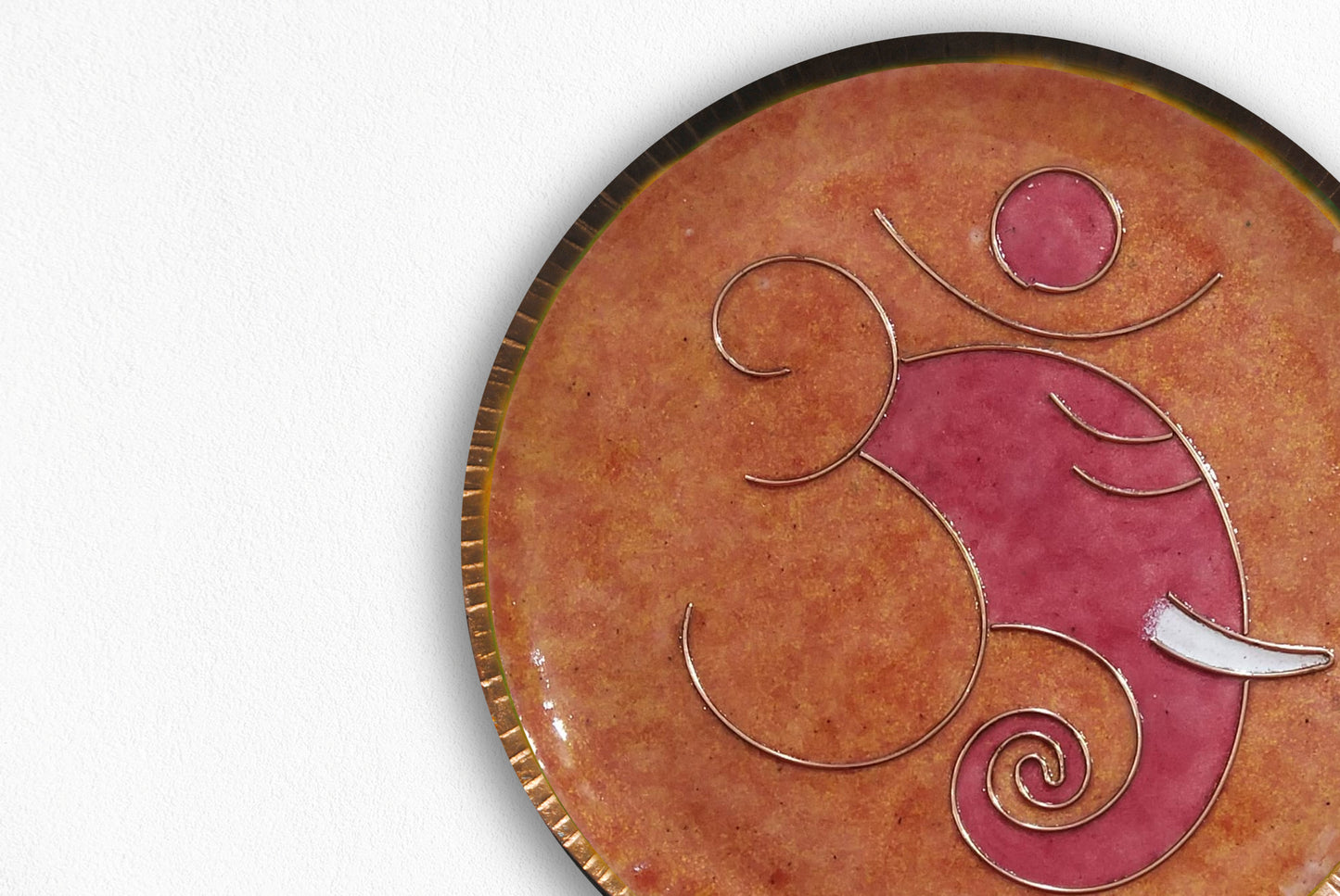 Omkara - Ganesha Wallplate (Yellow)