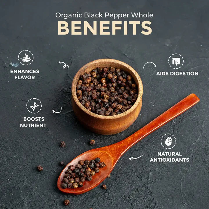 Organic Black Pepper Whole