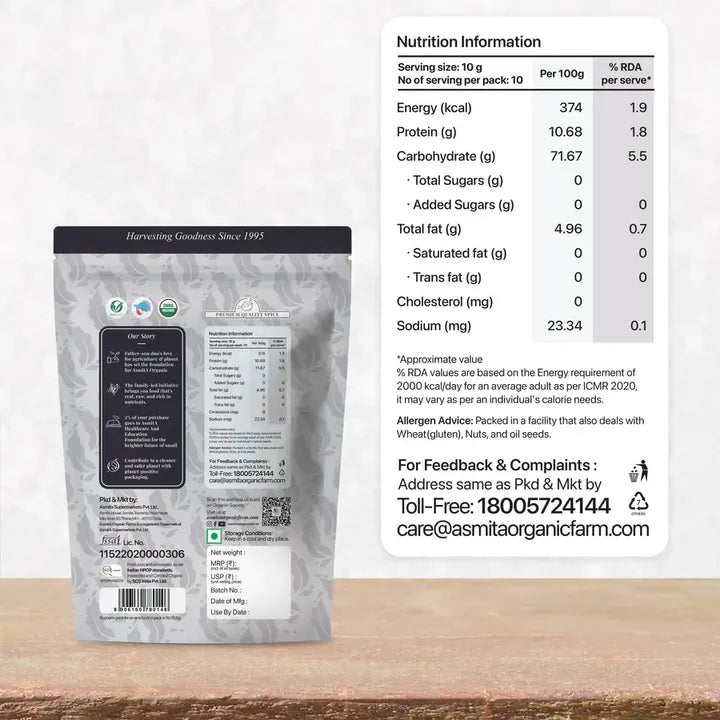 Organic Black Pepper Whole