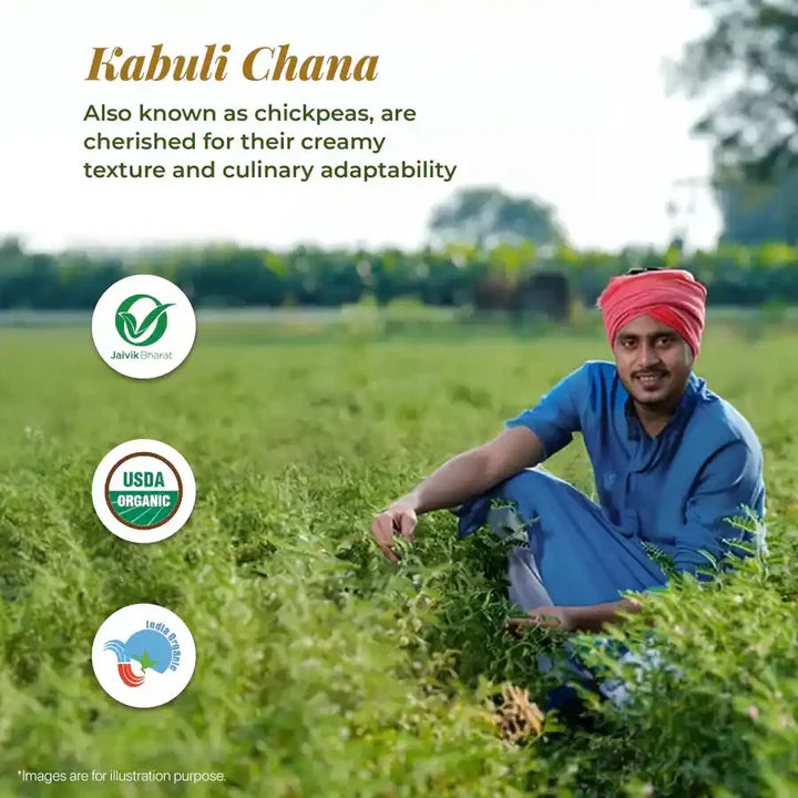 Organic Kabuli Chana (500 Grams)