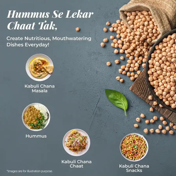 Organic Kabuli Chana (500 Grams)