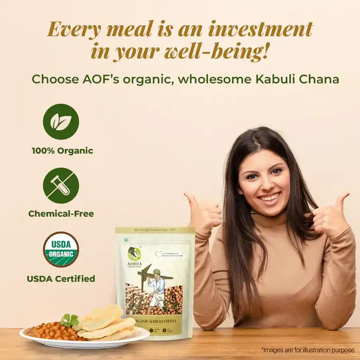 Organic Kabuli Chana (500 Grams)