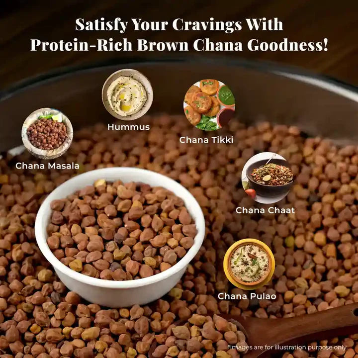 Organic Brown Chana (500 Grams)