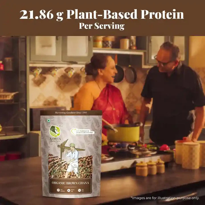 Organic Brown Chana (500 Grams)