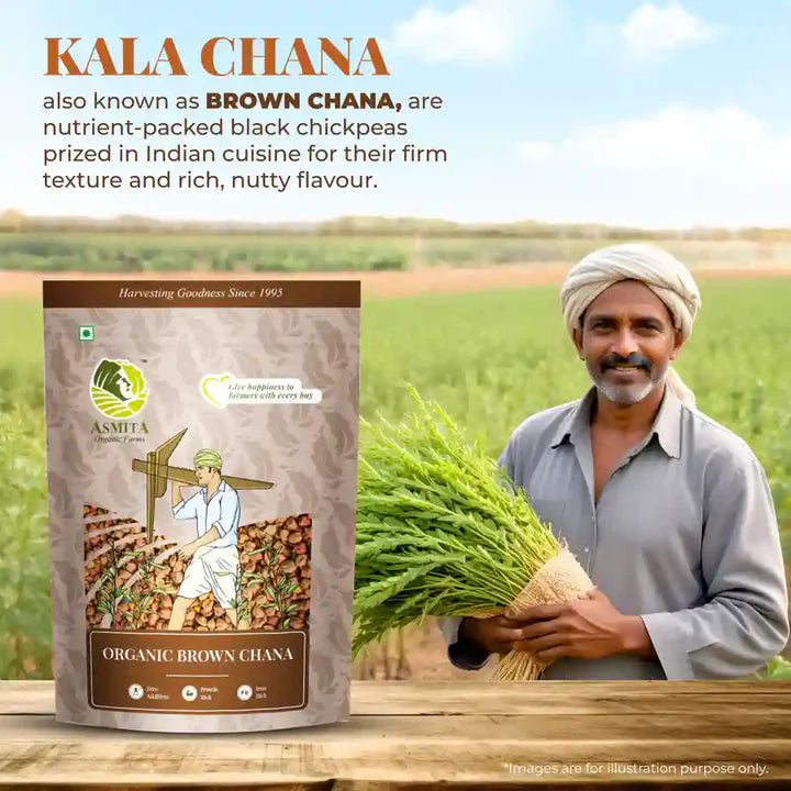 Organic Brown Chana (500 Grams)