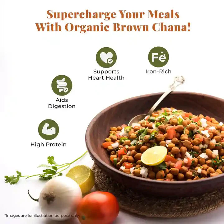 Organic Brown Chana (500 Grams)