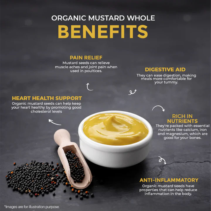 Organic Mustard Whole (100 Grams)