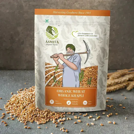 Organic Wheat Whole Khapli (Emmer) (1000 Grams)