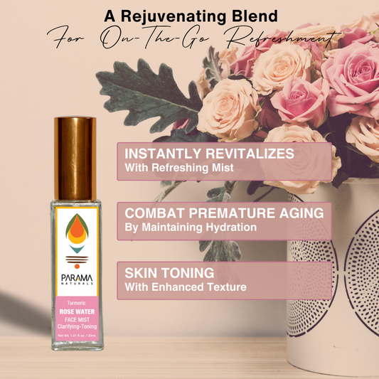 Turmeric Rose Water Face Mist Clarifying & Toning