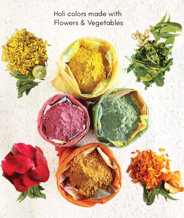 Phulwa Natural Gulaal (Party Pack - 75g x 4)