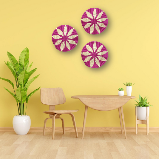 Flowery Pink Wall Décor