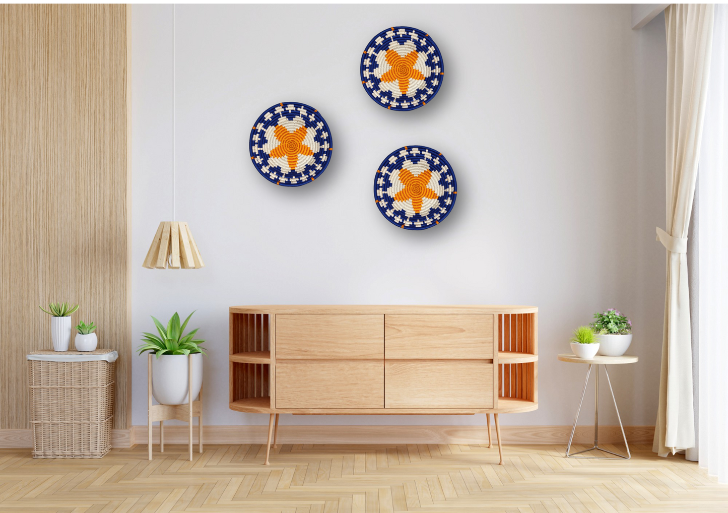 Royal Blue Starry Wall Plate
