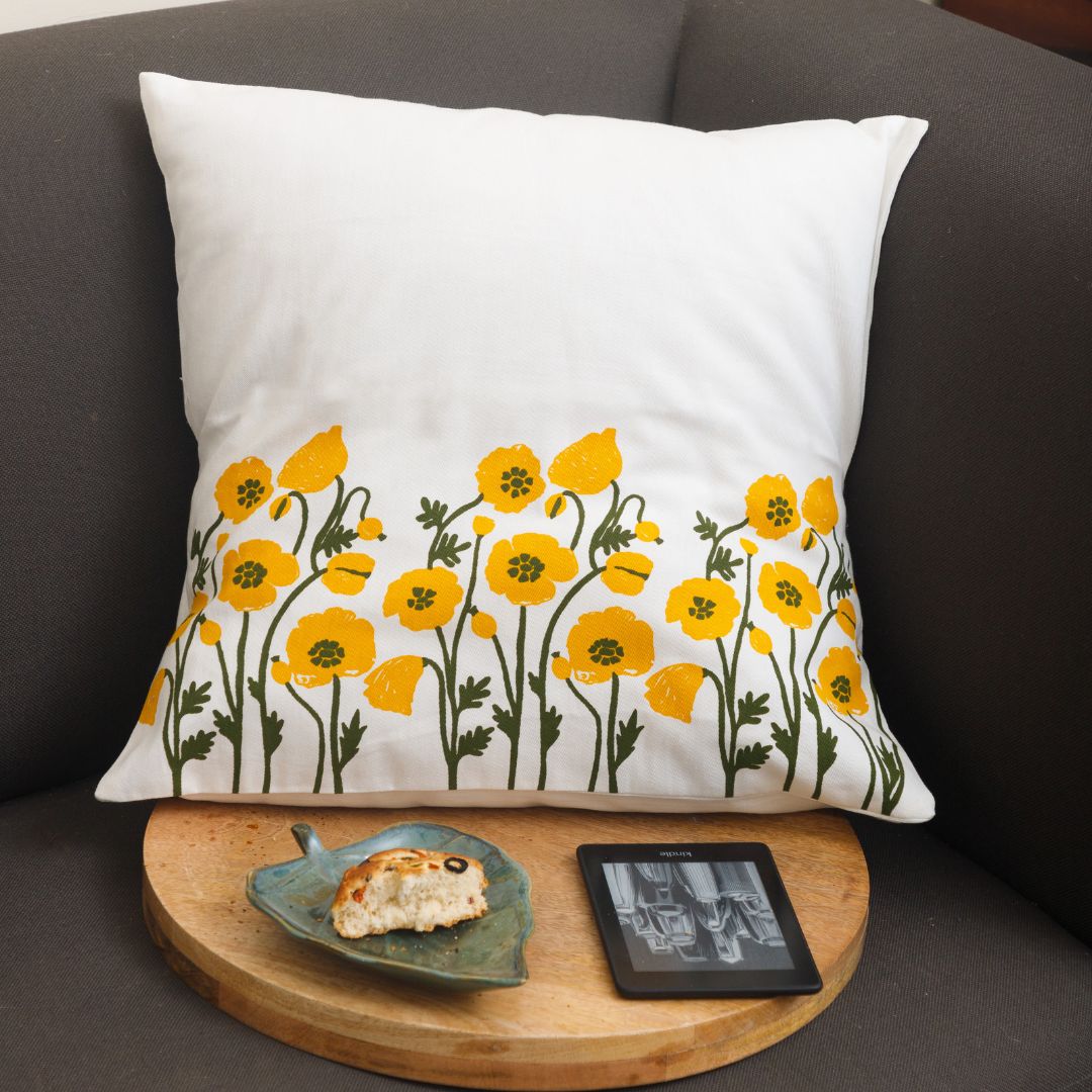 Bahaar Recycled Cotton Cushion Cover |  20 x 20 inches