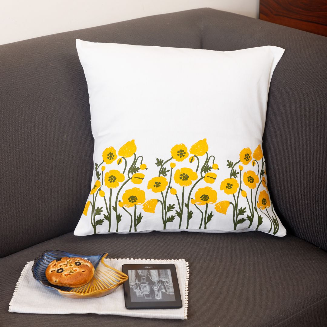 Bahaar Recycled Cotton Cushion Cover |  20 x 20 inches