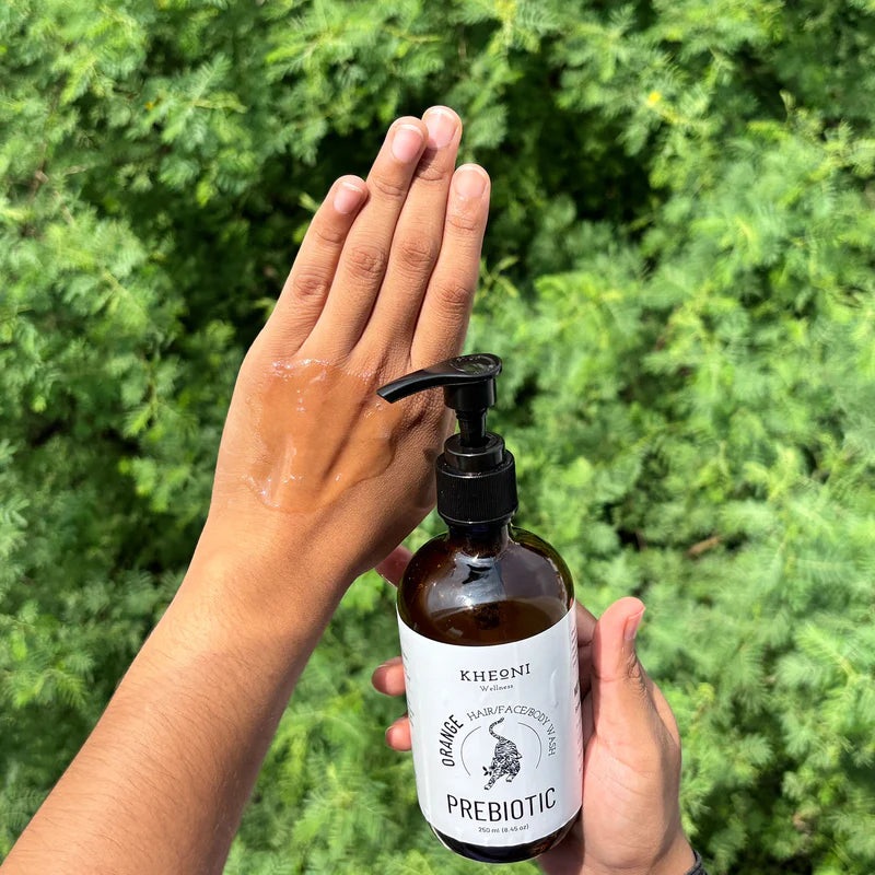 Prebiotics Orange | Hair Wash | Face Wash | Body Wash | Best for Men and Women | 250 ML