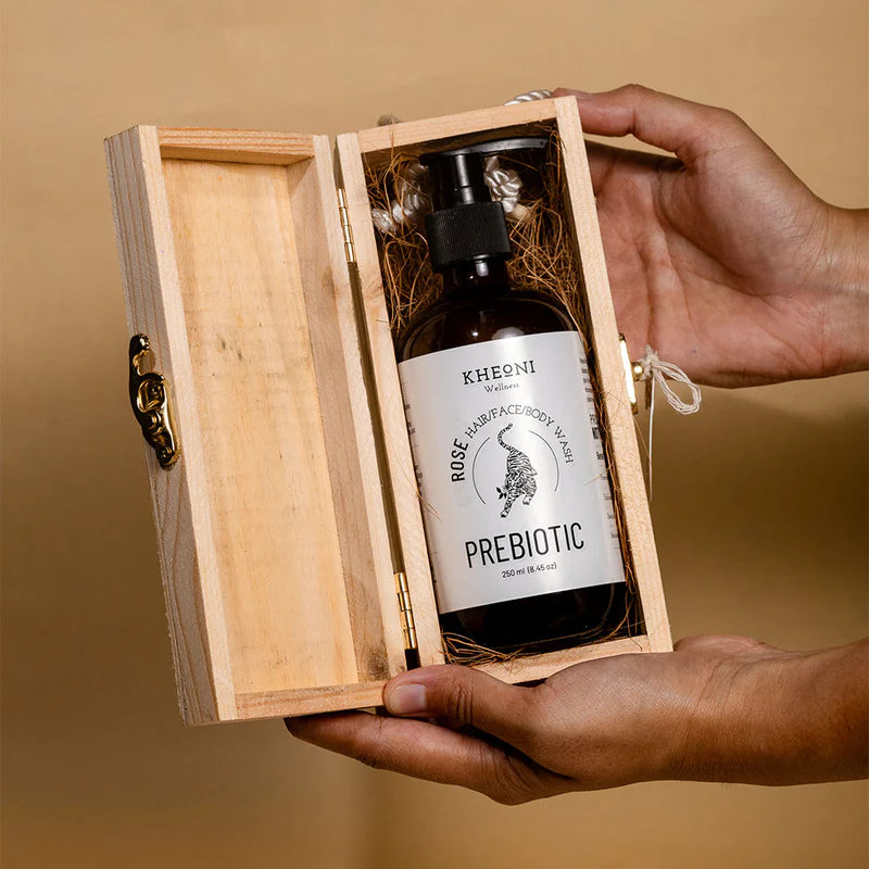 Prebiotics Rose | Hair Wash | Face Wash | Body Wash | Best for Men and Women | Kheoni |250 ML