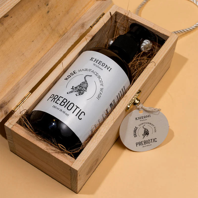 Prebiotics Rose | Hair Wash | Face Wash | Body Wash | Best for Men and Women | Kheoni |250 ML