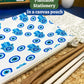 Plantable Stationery - Seed Diary, Seed Pens & Pencils in Zipper Pouch (Evil Eye Print)