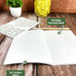 Plantable Stationery - Seed Diary, Seed Pens & Pencils in Zipper Pouch (Evil Eye Print)