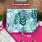 Plantable Stationery - Seed Diary, Seed Pens & Pencils in Zipper Pouch (Leafy Print)