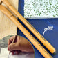 Plantable Stationery - Seed Diary, Seed Pens & Pencils in Zipper Pouch (Leafy Print)