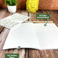 Plantable Stationery - Seed Diary, Seed Pens & Pencils in Zipper Pouch (Flowers Print)