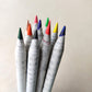 Recycled News Paper COLOUR Pencils |Pack of 10