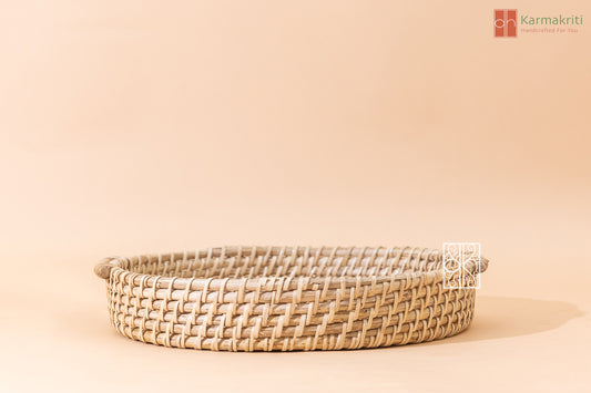 Nature's Elegance Rattan Tray