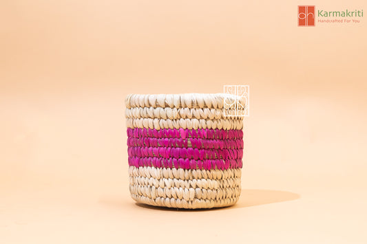 Eco-Chic Storage Palm Leaf Basket