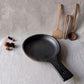 Longpi Black Pottery Skillet Round