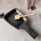 Longpi Black Pottery Skillet Trapezium