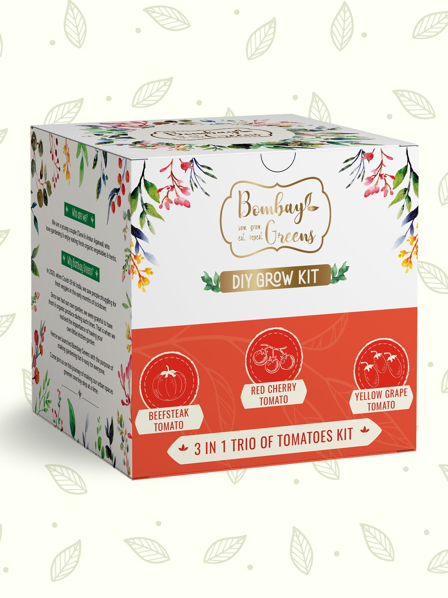 Tomato Kit – Grow Beefsteak, Red Cherry, Yellow Grape Tomatoes