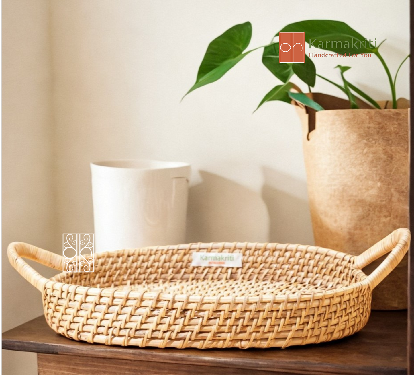 Natural Charm Rattan Tray
