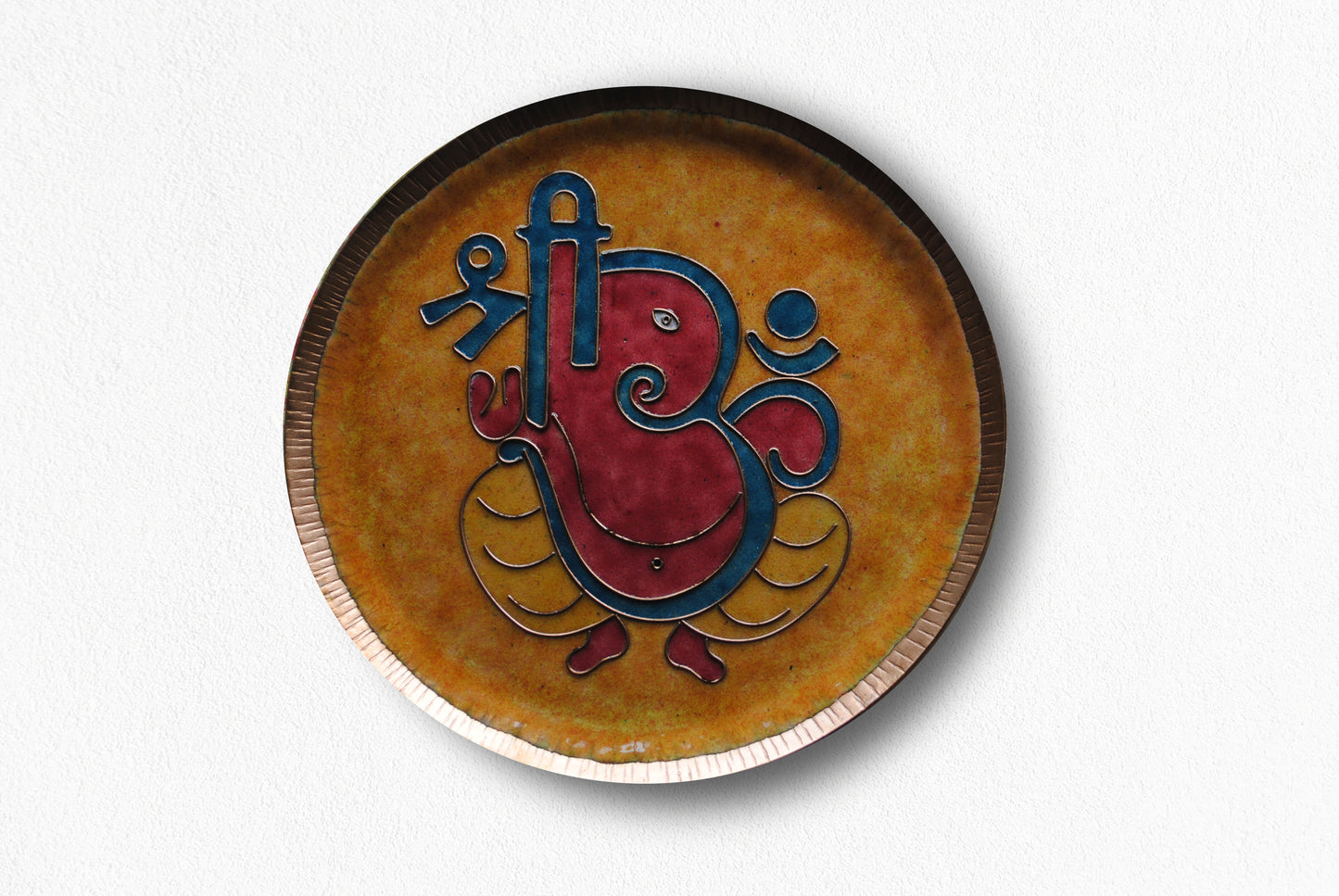 Vinayaka - Ganesha Wallplate (Orange)