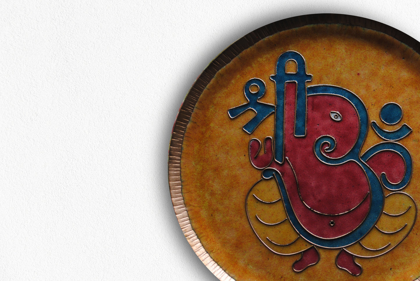 Vinayaka - Ganesha Wallplate (Orange)