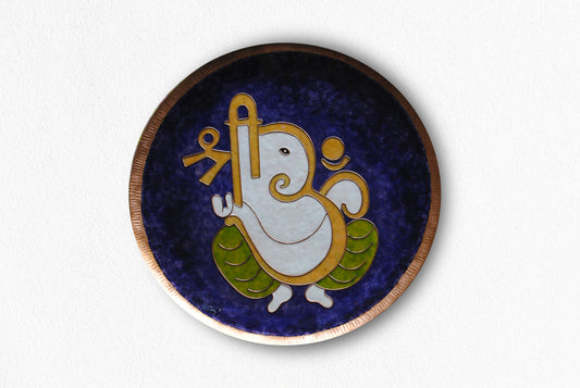 Vinayaka - Ganesha Wallplate (Blue)
